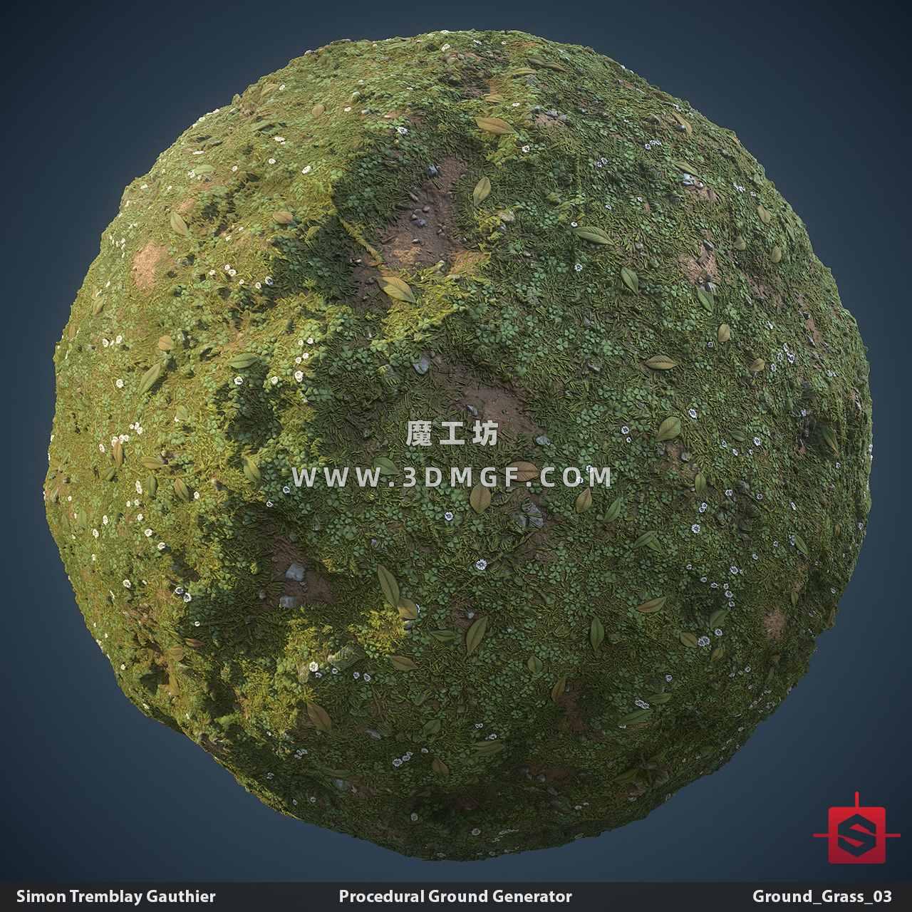 魔工坊-2K草地材质贴图纹理