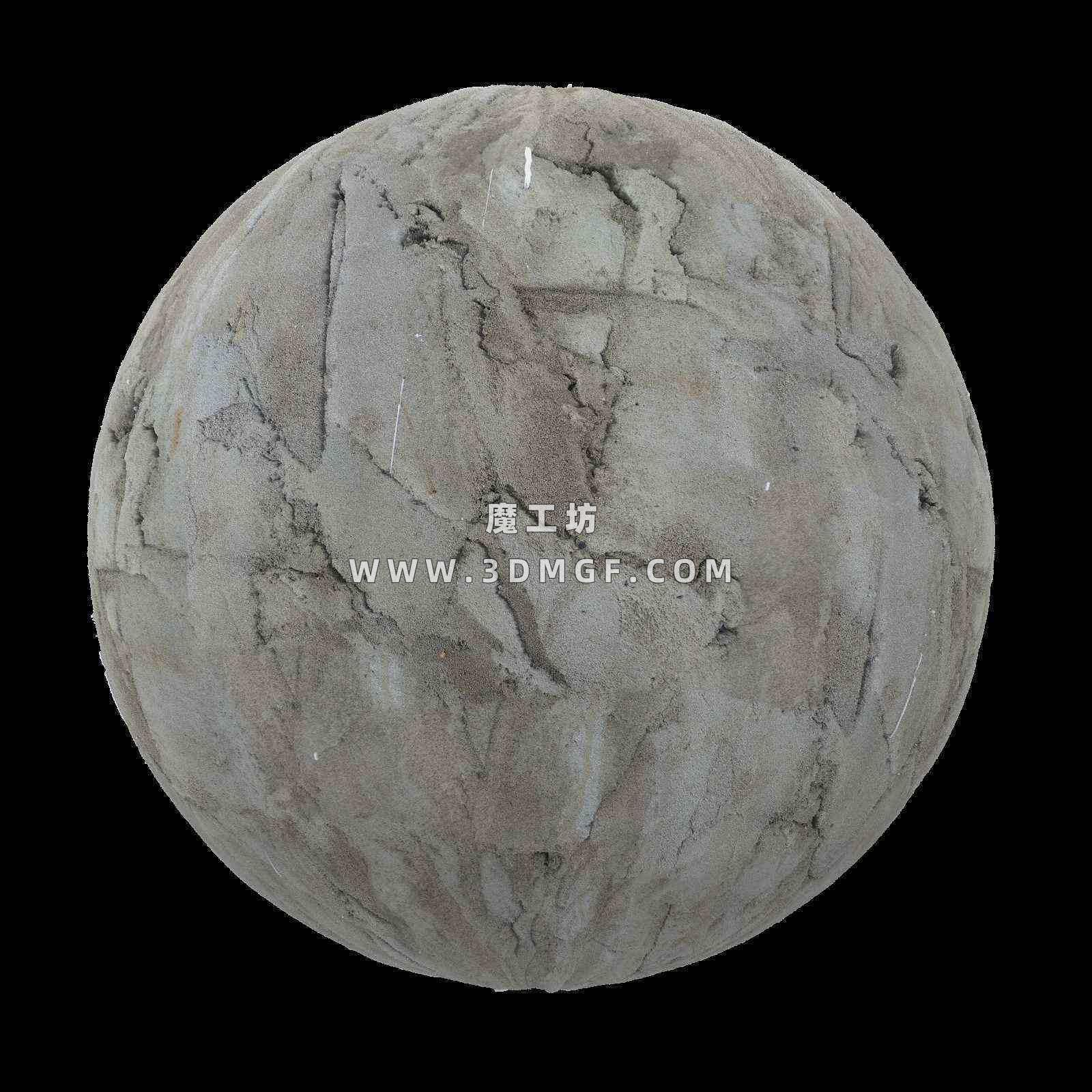 魔工坊-4K混凝土材质贴图纹理