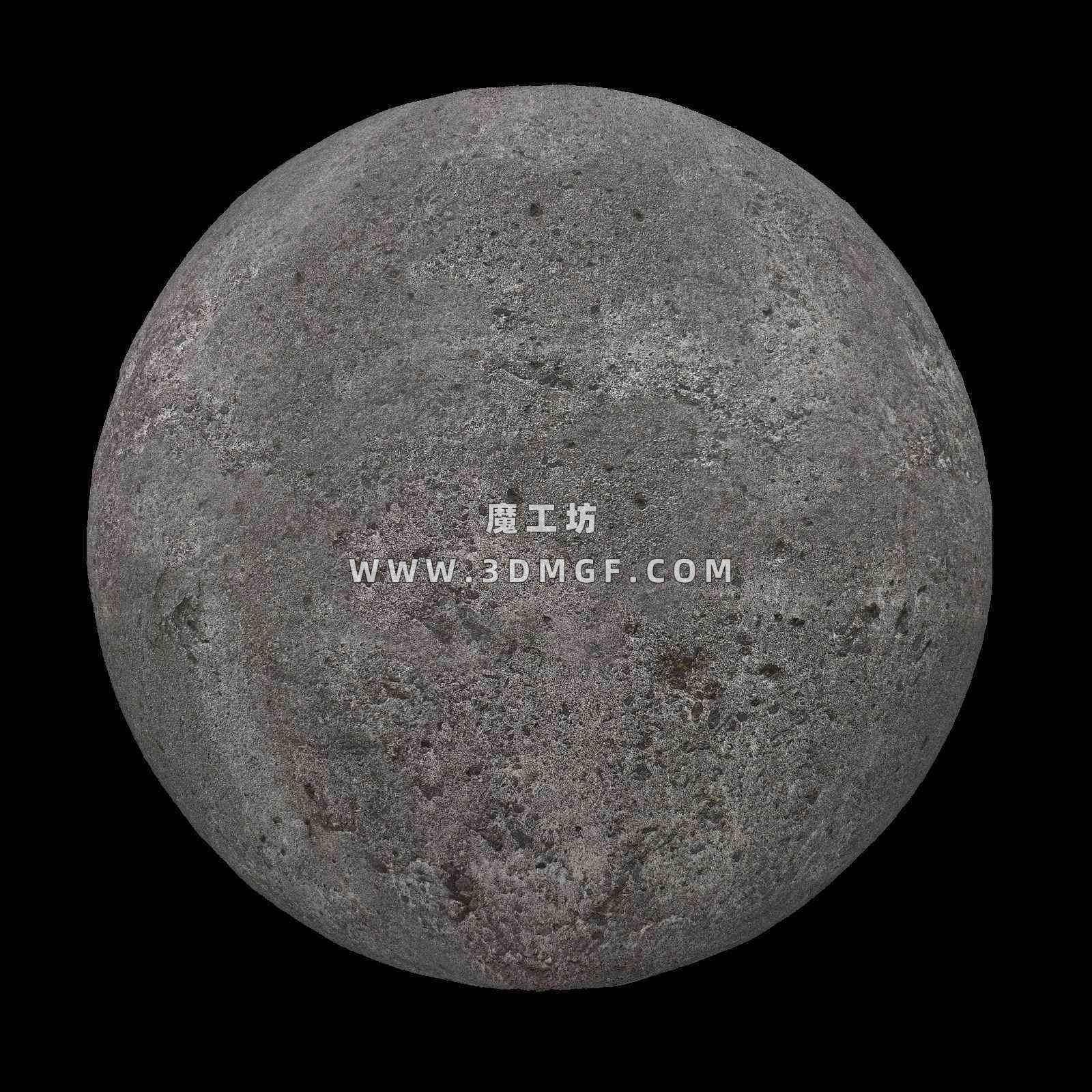 魔工坊-4K混凝土材质贴图纹理