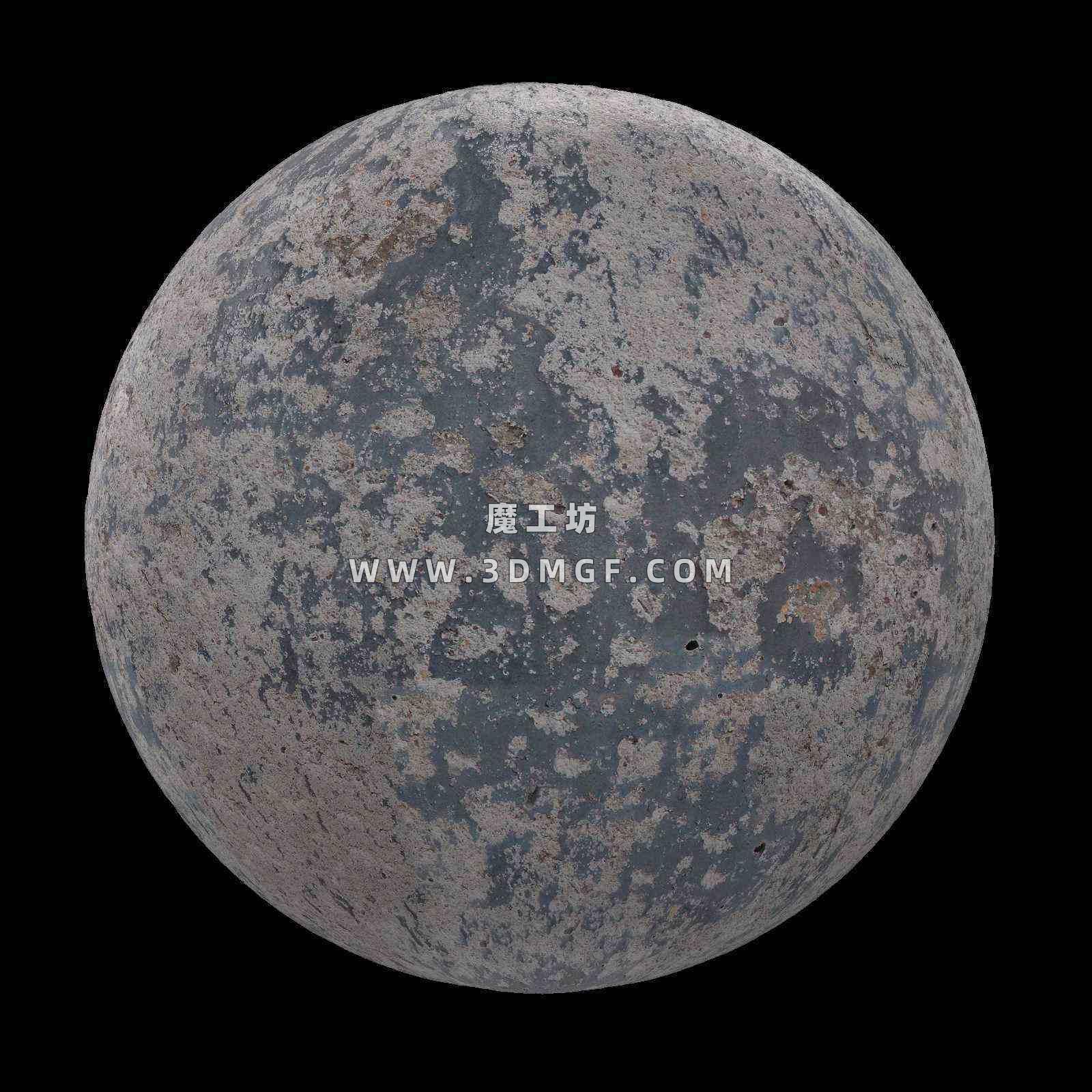 魔工坊-4K混凝土材质贴图纹理