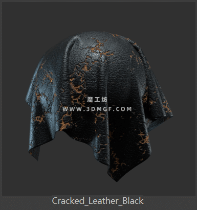 魔工坊-2K破旧皮革布料材质贴图纹理