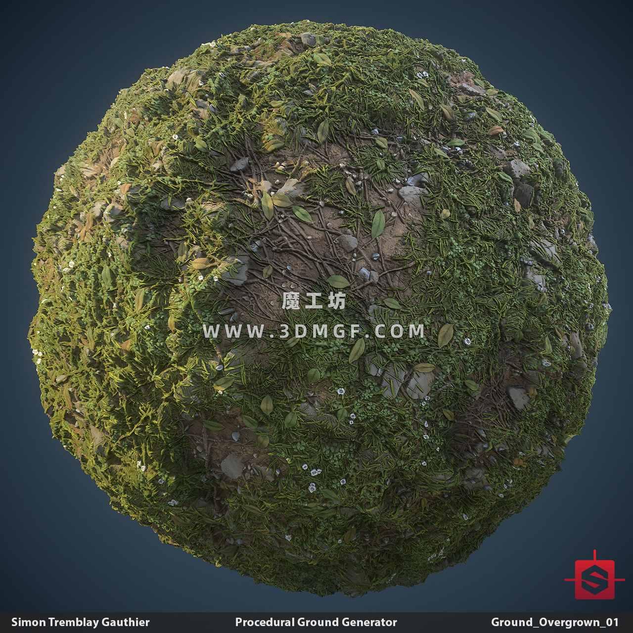 魔工坊-2K草地材质贴图纹理