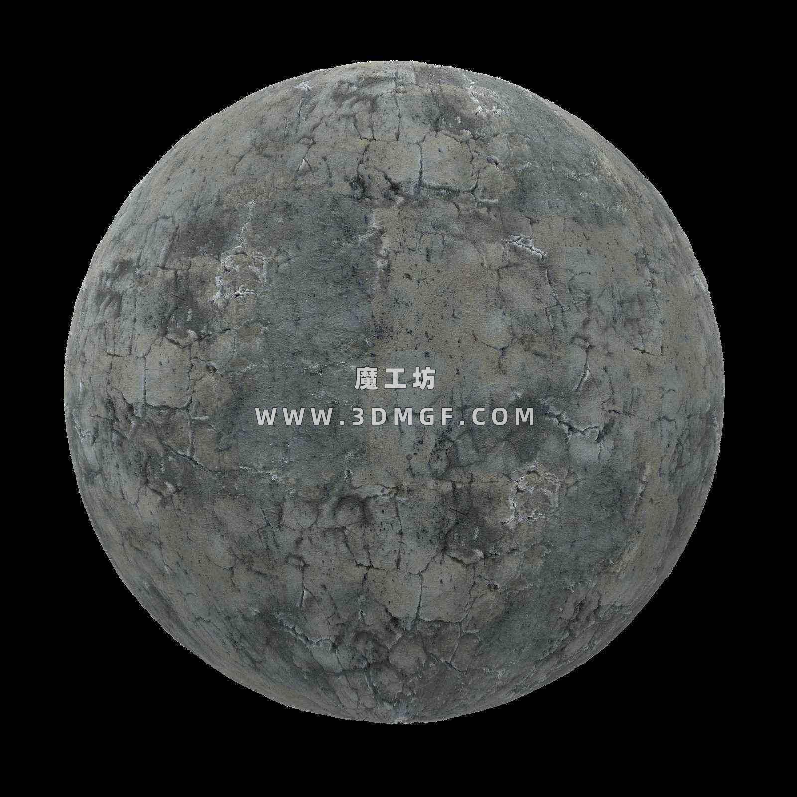 魔工坊-4K混凝土材质贴图纹理