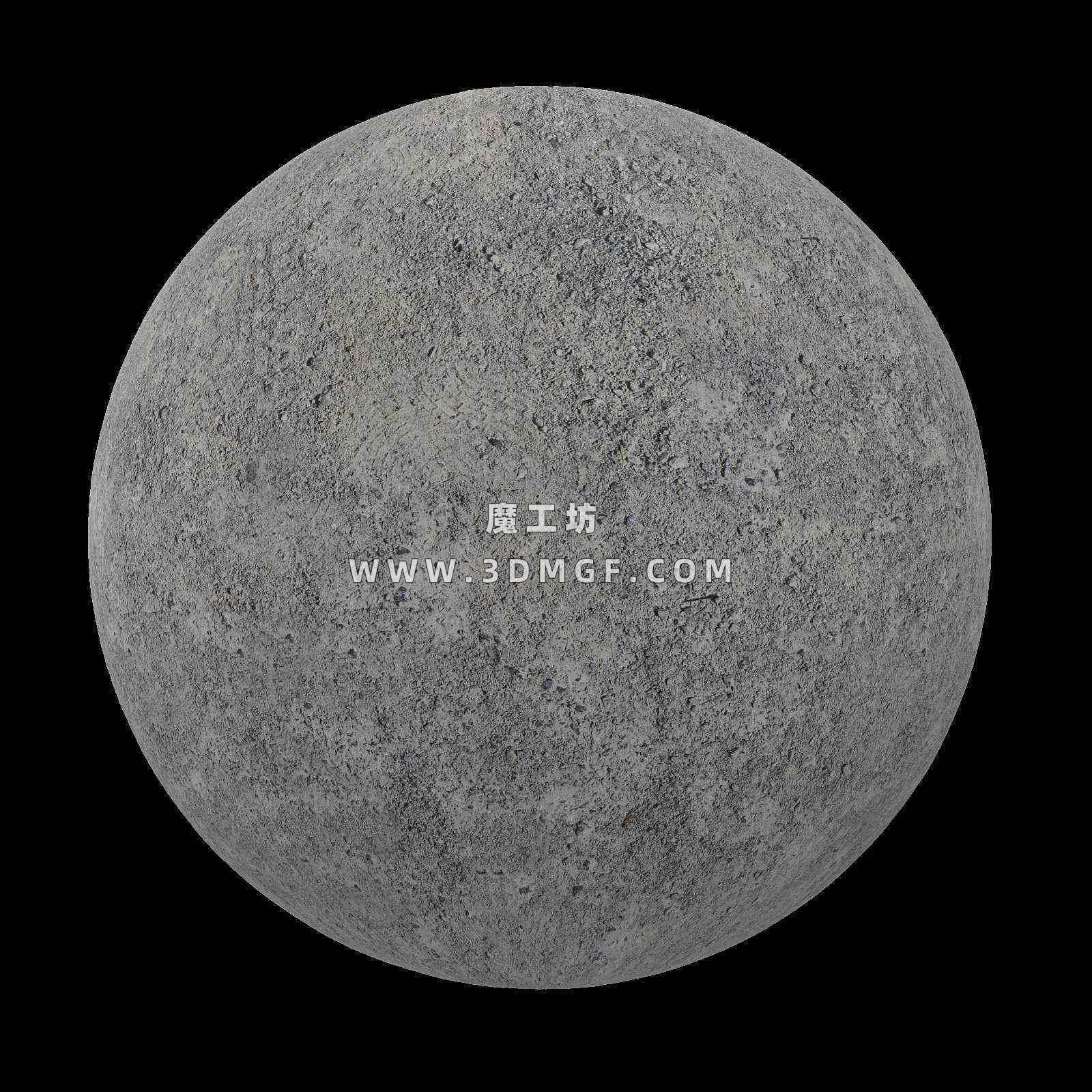 魔工坊-4K混凝土材质贴图纹理
