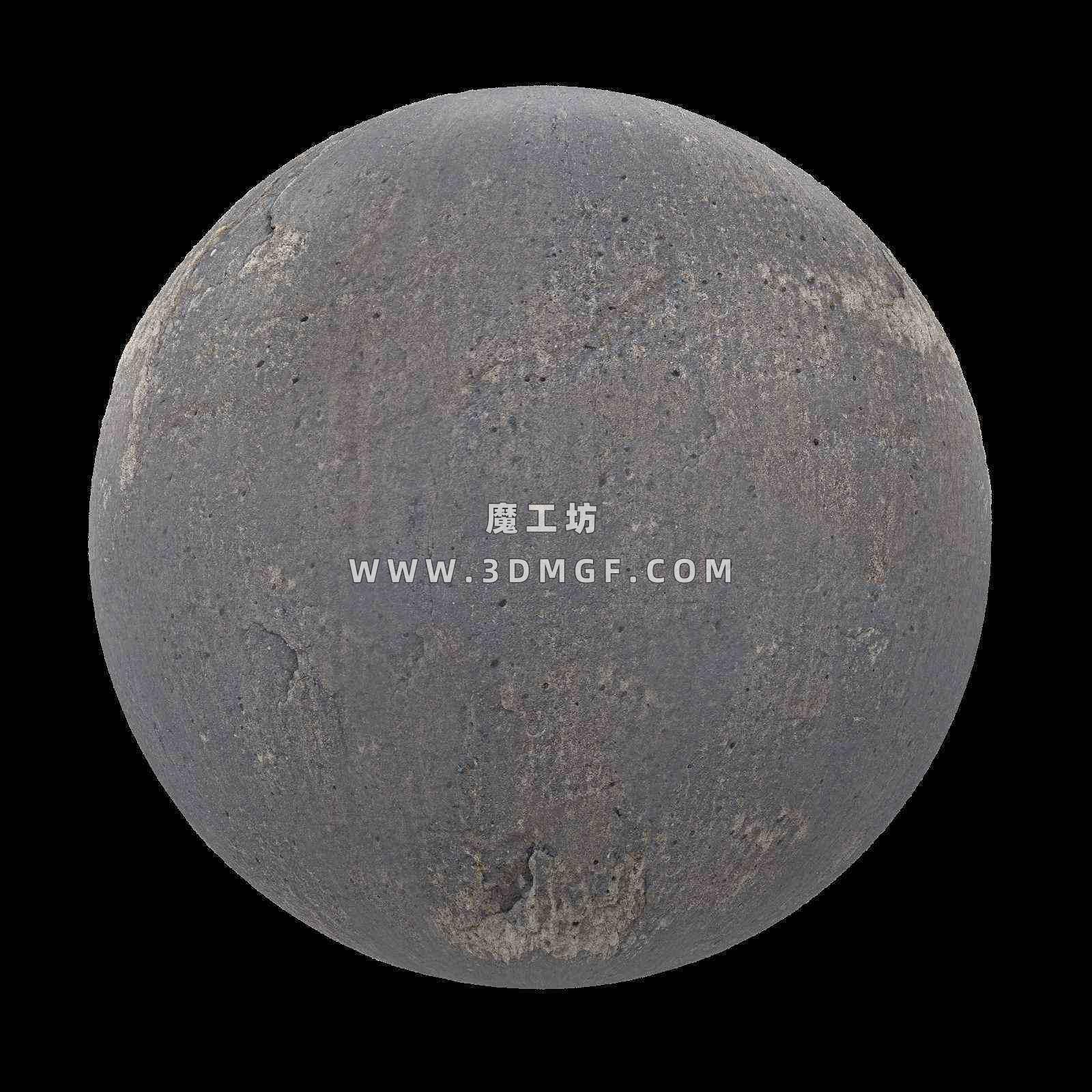 魔工坊-4K混凝土材质贴图纹理