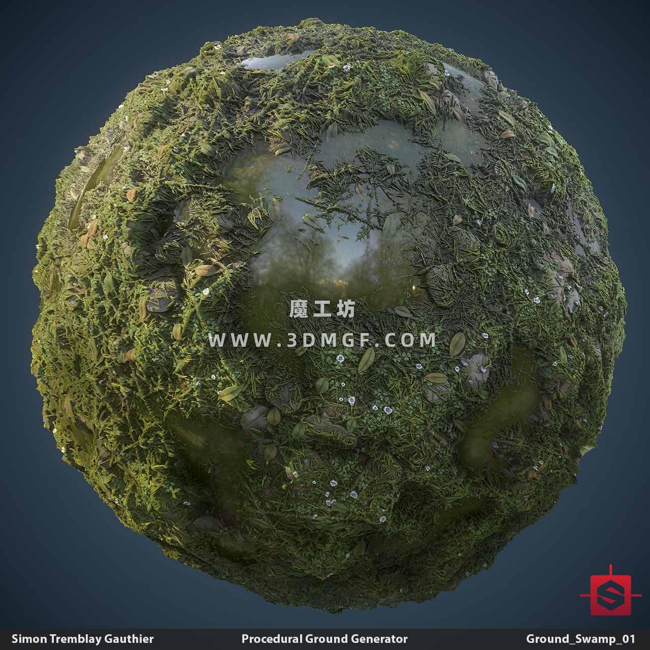 魔工坊-2K草地材质贴图纹理