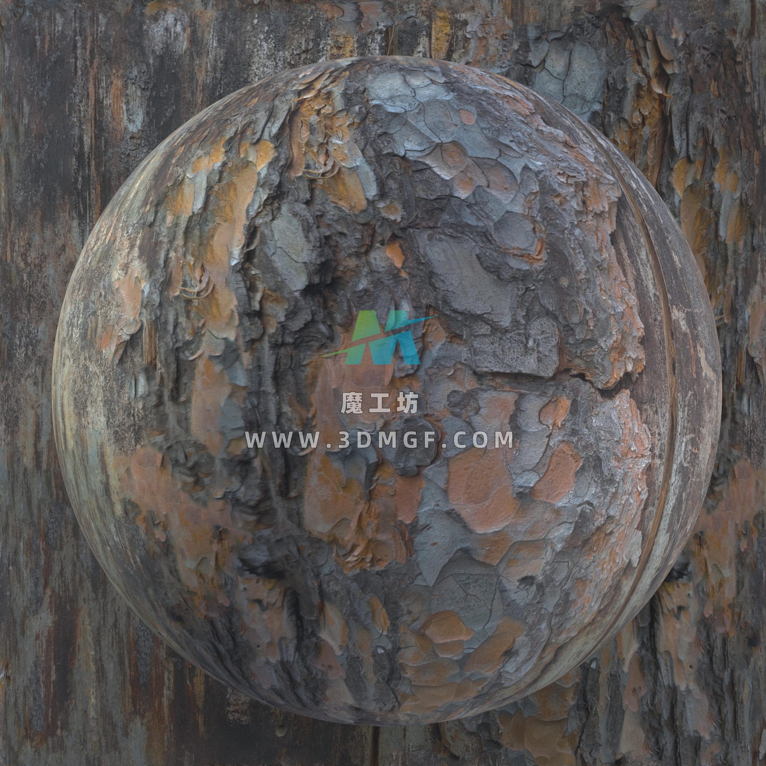 魔工坊-树皮纹理贴图