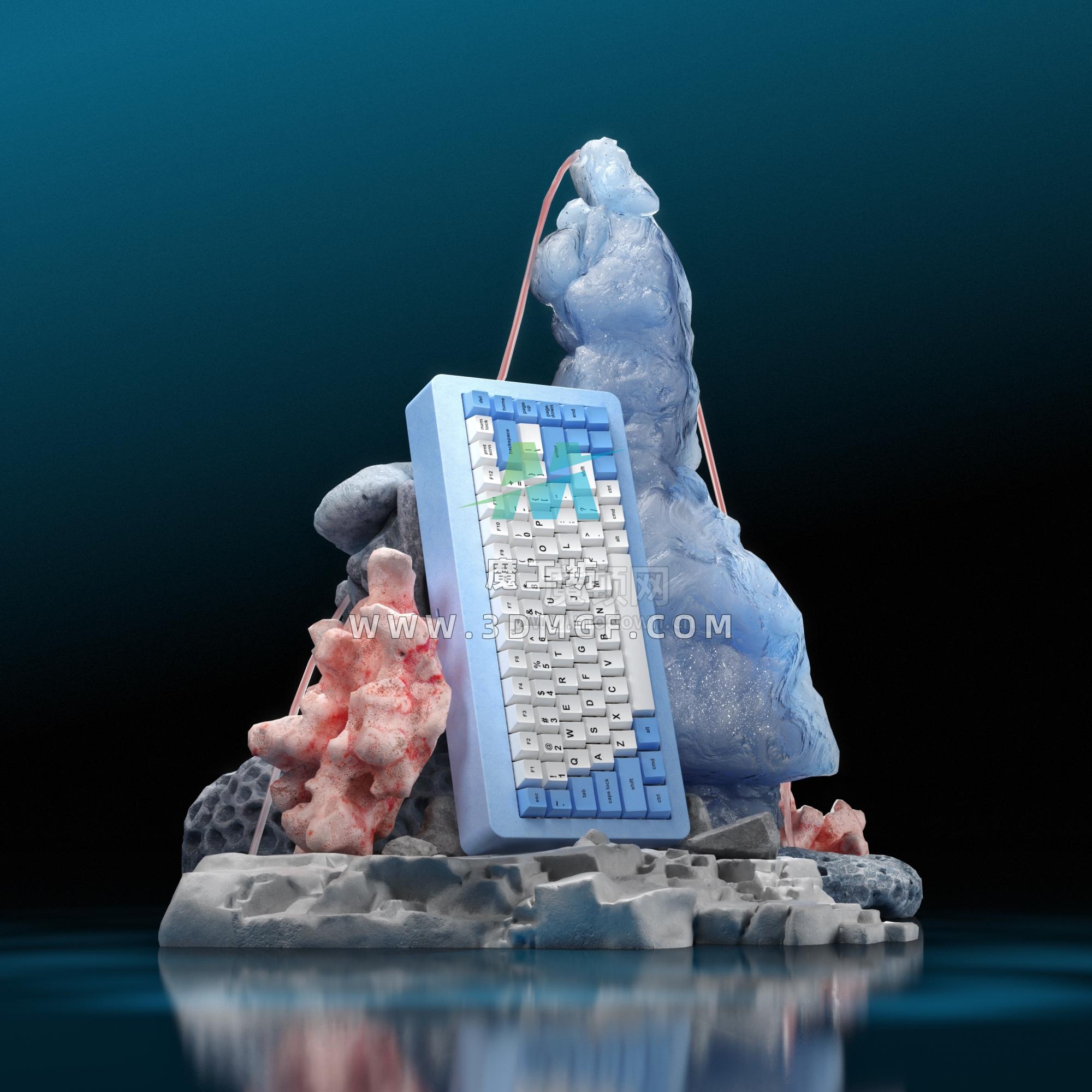 键盘假山造型-RS工程