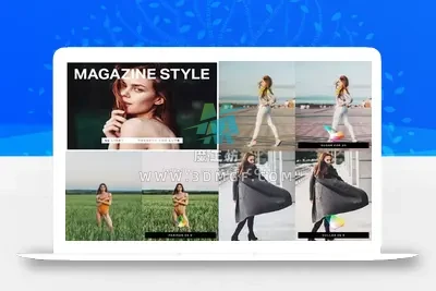 50款复古杂志时尚电影胶片人像街拍LR调色预设LUT视频调色素材