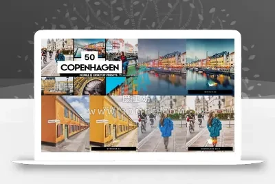 50款北欧风光电影景观缤纷城市旅拍LR调色预设LUT视频调色素材