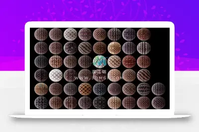 50款花纹碎石瓦片屋顶PBR纹理石头岩石屋顶瓦片4K纹理贴图