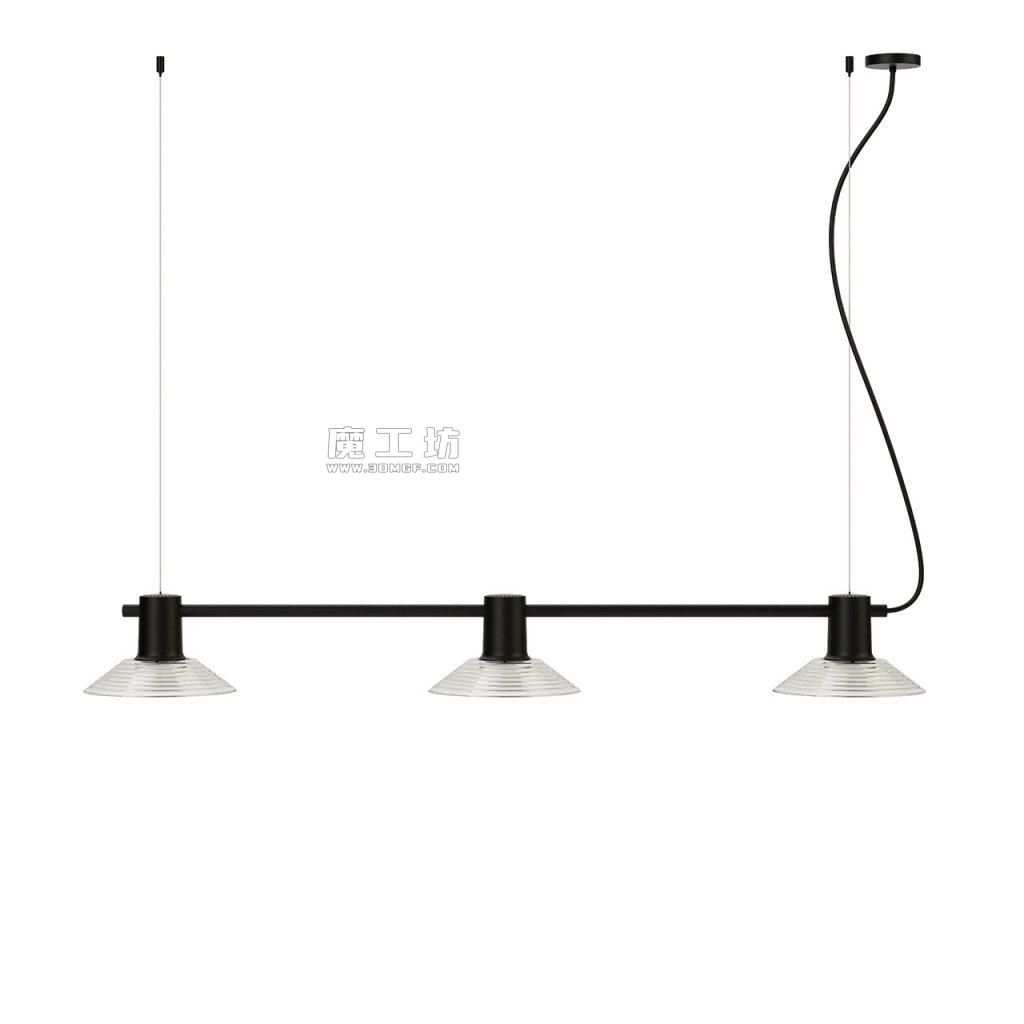 Compose Rail 吊灯 大 玻璃 Shade | Zero