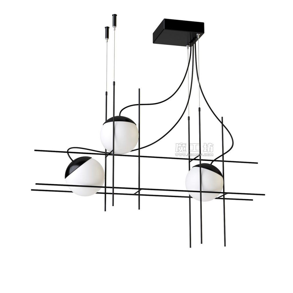 Plot Frame SP LED 吊灯 | Vistosi