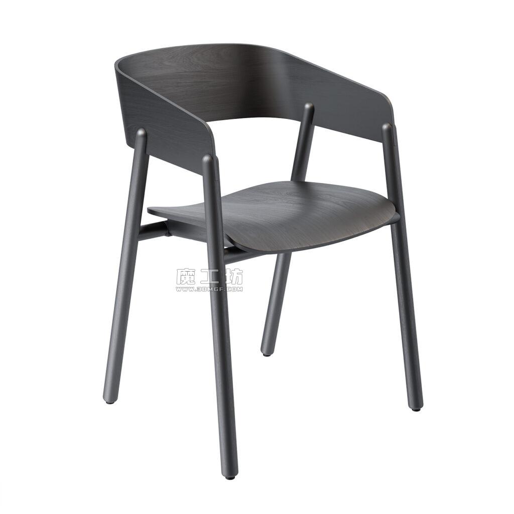 Punt Mava Wooden 椅子 Gray