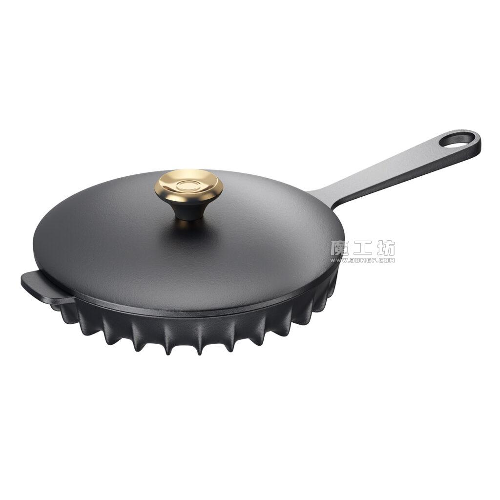 Fireup Black Skillet Pan with Lid