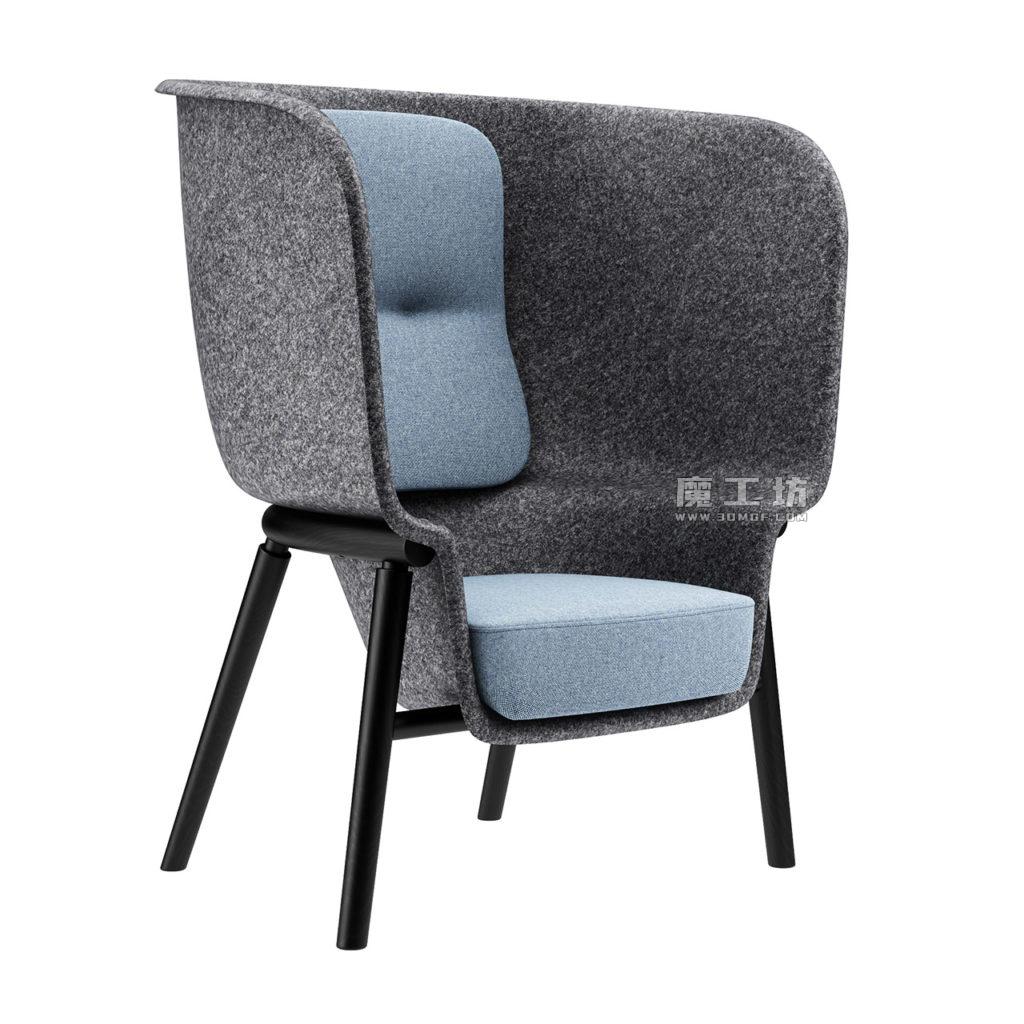 De Vorm Pod PET Felt Privacy Chair