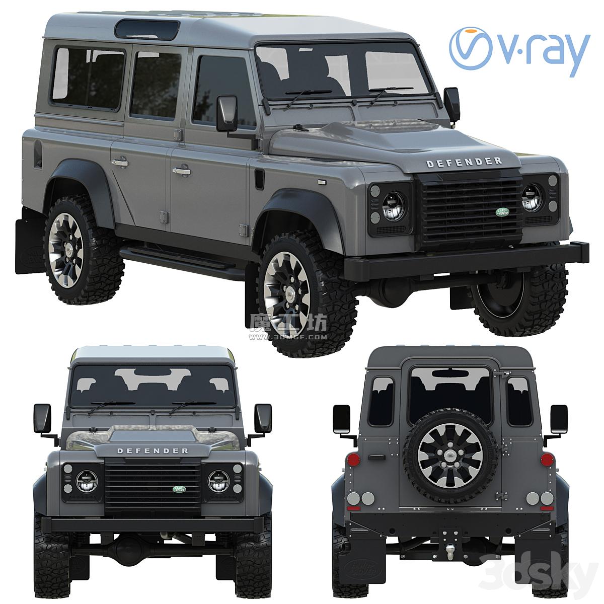 Land Rover Defender 3D模型