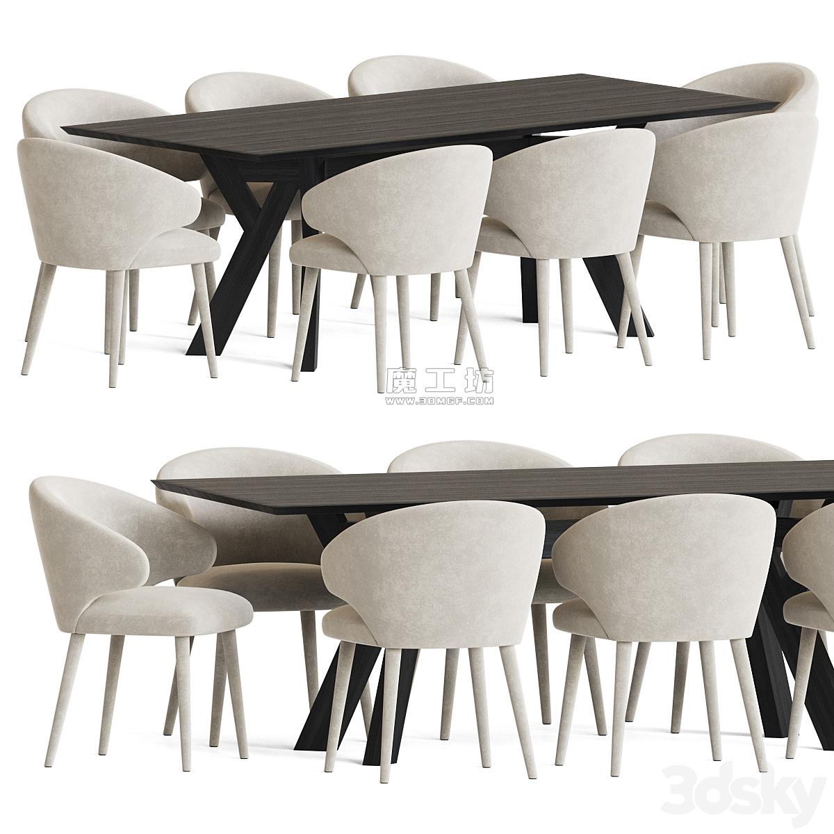 Dining Set 165 2012 Vray 3D模型