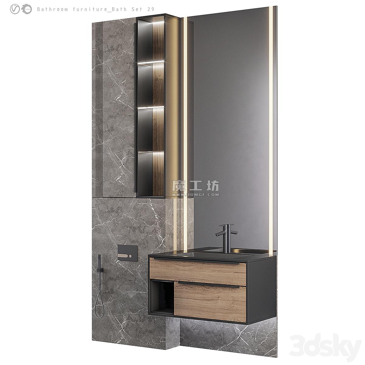 Vray Bath Set 29 Max2017 3D模型