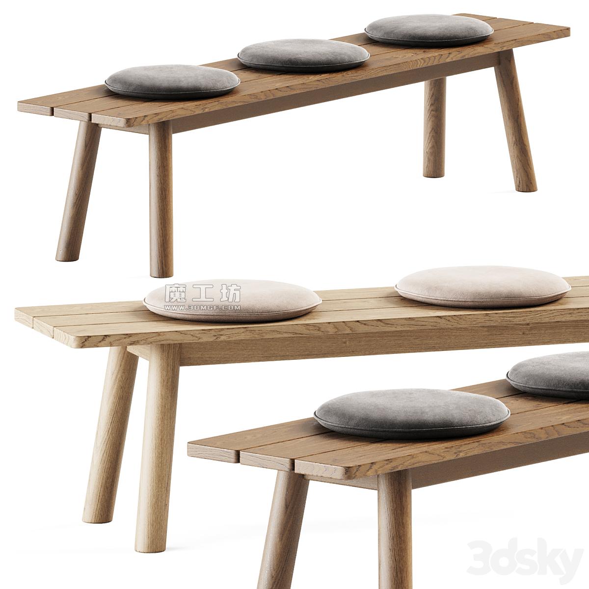 Bull Bench By B&b Italia 3D模型