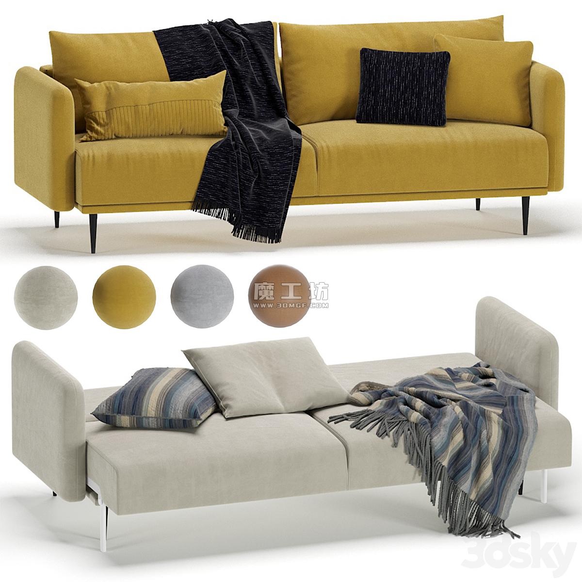 Sofa Sayle Barhat Emerald 2013 Corona 3D模型