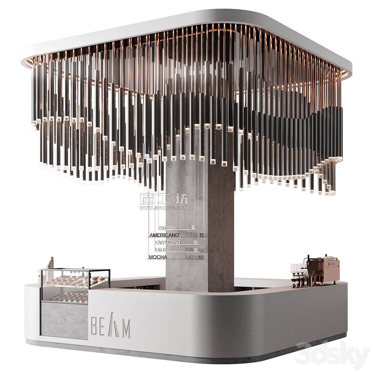Coffeehouse Vray 2015 3D模型