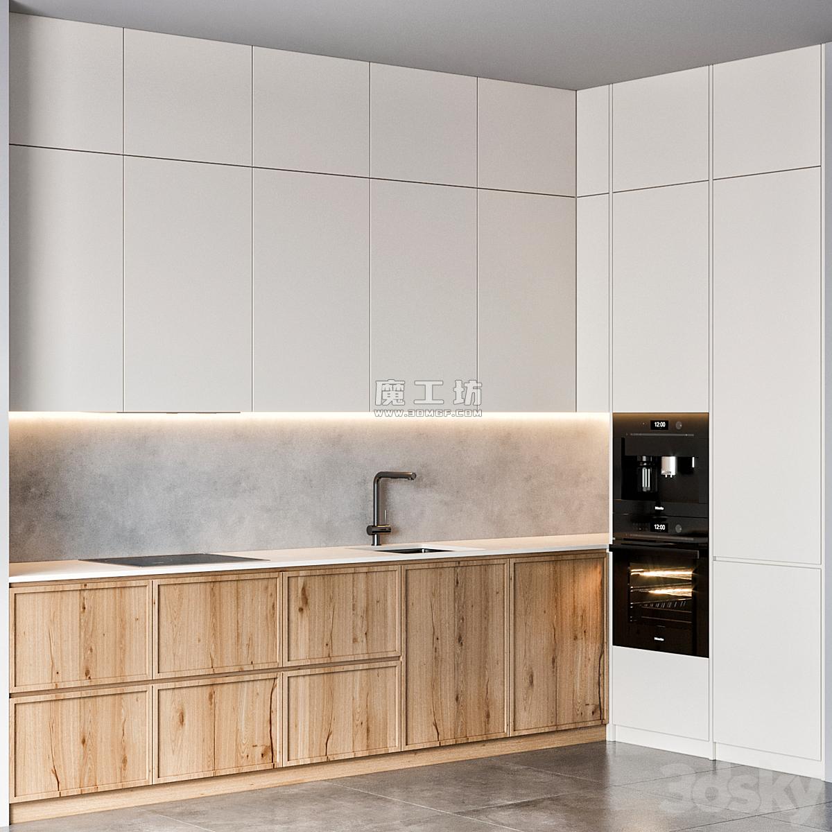 Kitchen 60 Vray 3D模型 Kitchen 60 Vray 3D模型