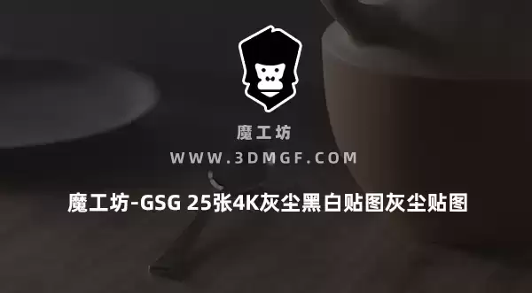 魔工坊-GSG 25张4K灰尘黑白贴图灰尘贴图