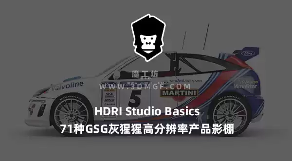 魔工坊-71种GSG灰猩猩高分辨率产品影棚HDRI Studio Basics
