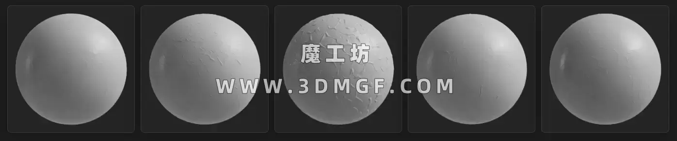 魔工坊-5款GSG亚克力颜料材质贴图预设