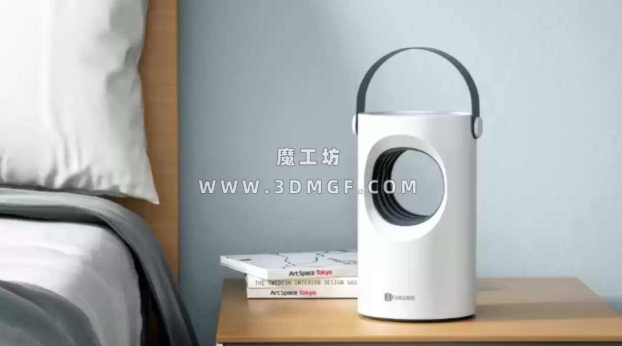 魔工坊OC工程-灭蚊灯场景渲染