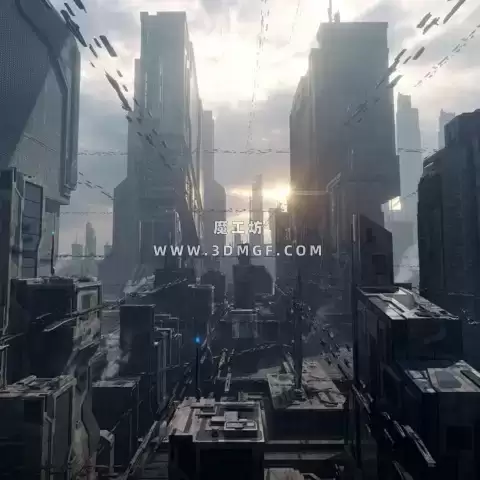 Kitbash3D系列-科幻工业建筑3d模型-Sci-Fi Industrial