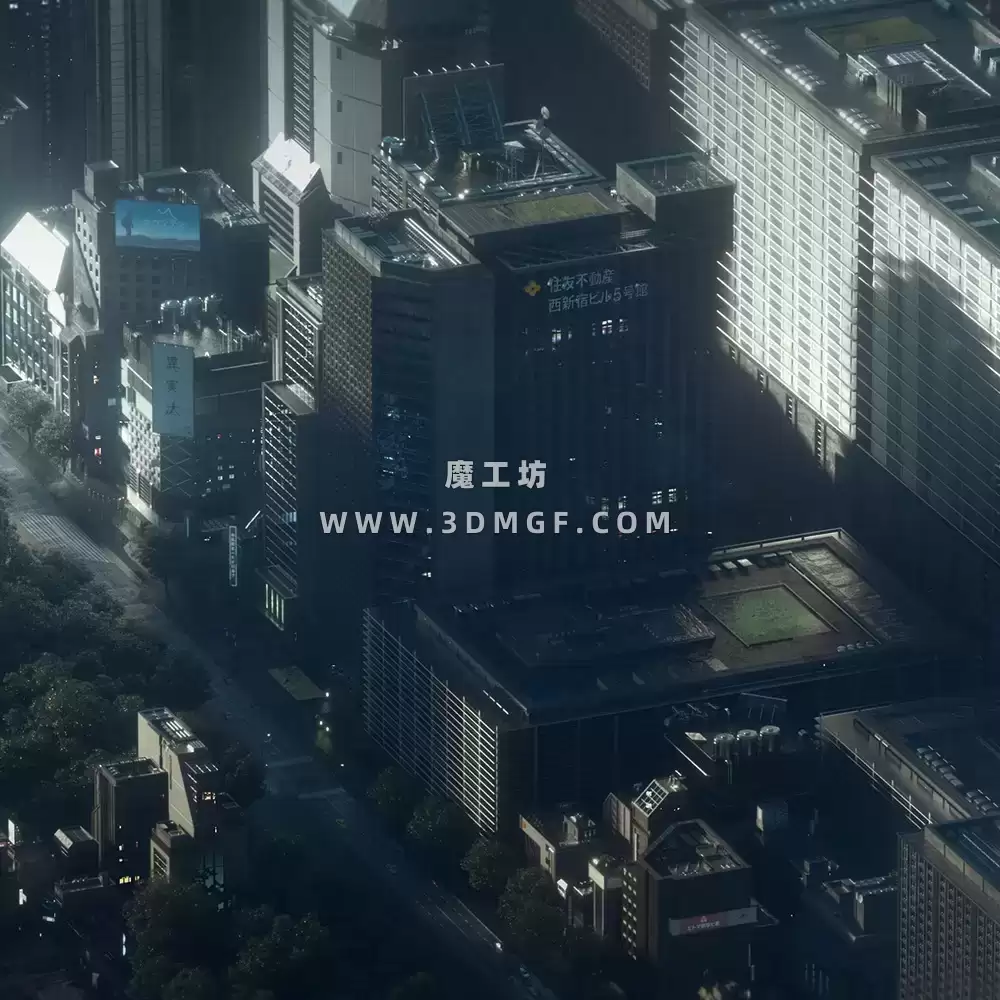 Kitbash3D系列-新东京建筑城市高楼大厦建筑3d模型– Neo Tokyo 2