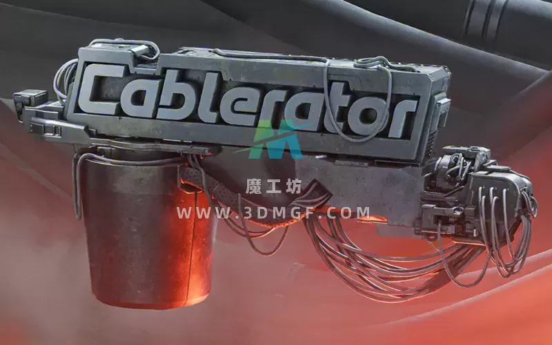 【Blender插件】Cablerator 1.4.11 一键管道电缆绳索线缆锁套悬挂