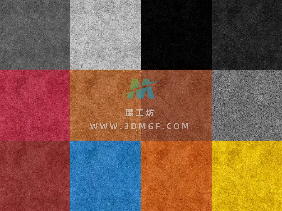 12幅复古皮革翻毛皮皮鞋皮制家具贴图素材
