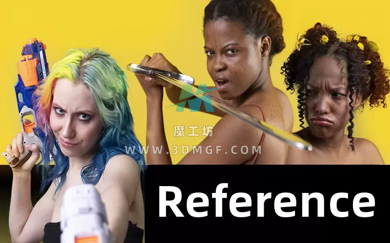 500+张女性角色脸部表情状态面部神态人物绘画雕刻参考图片合集
