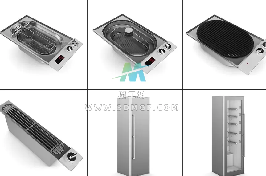 25套厨房电器用具C4D模型合集