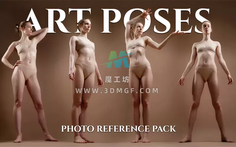 650张欧洲女性模特身体姿势动作艺术姿势摄影照片参考图片素材