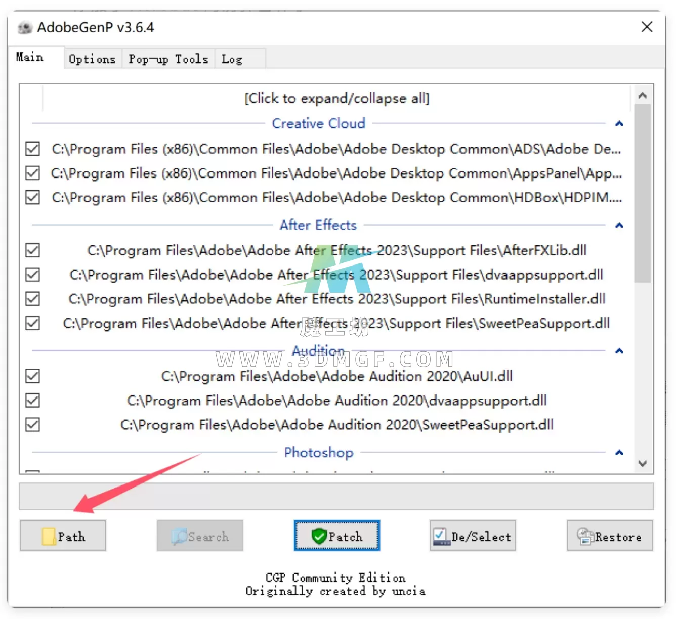 Adobe克星AdobeGenp-3.6.4-CGP最新版本一键破+取消PS弹窗警告！