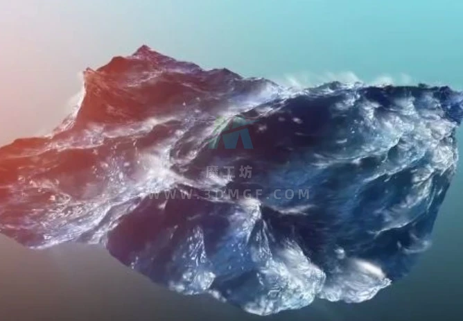 中文汉化版Cinema 4D海洋插件HOT4D(海洋波浪模拟插件) 支持C4D R21-S24