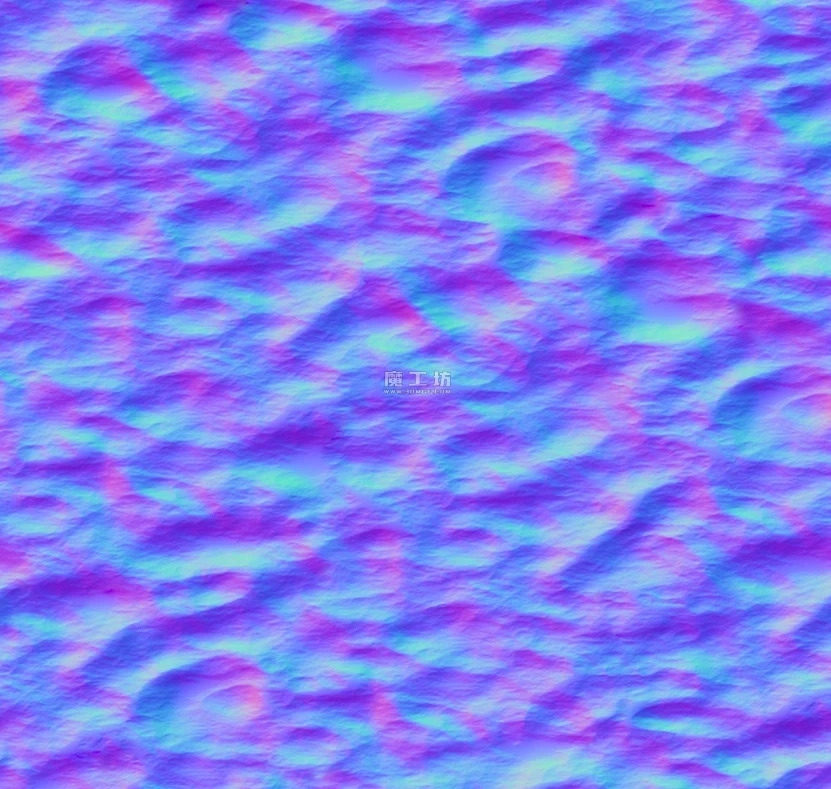 现代法线_无缝连纹水波纹贴图