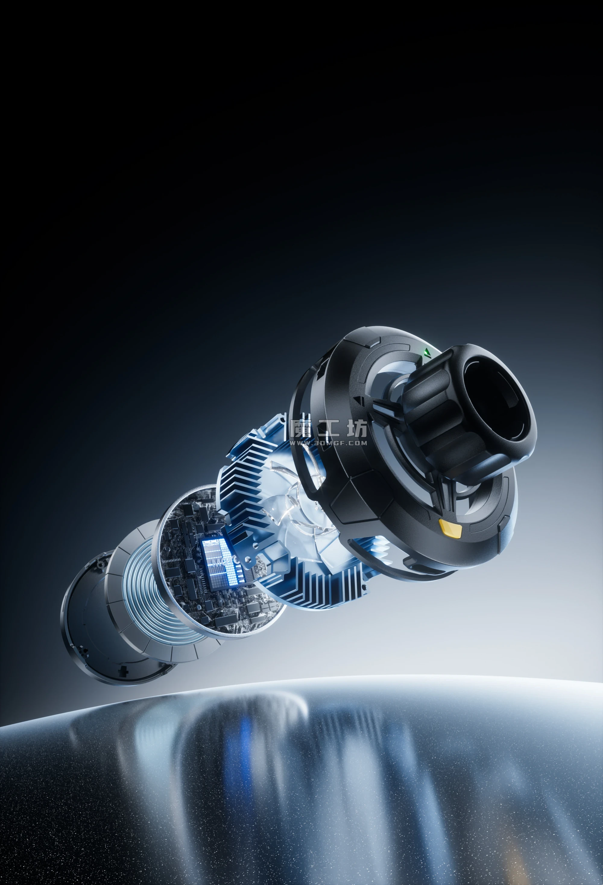 魔工坊-Octane工程-芯片爆炸图