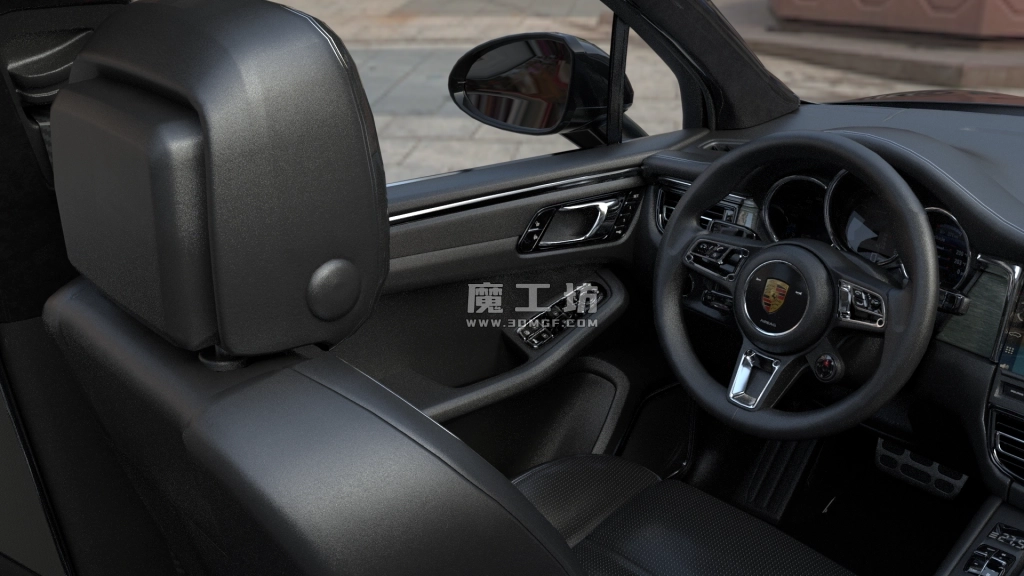 超写实保时捷SUV OC 渲染 + FBX 模型:车漆质感拉满,汽车设计硬核资产