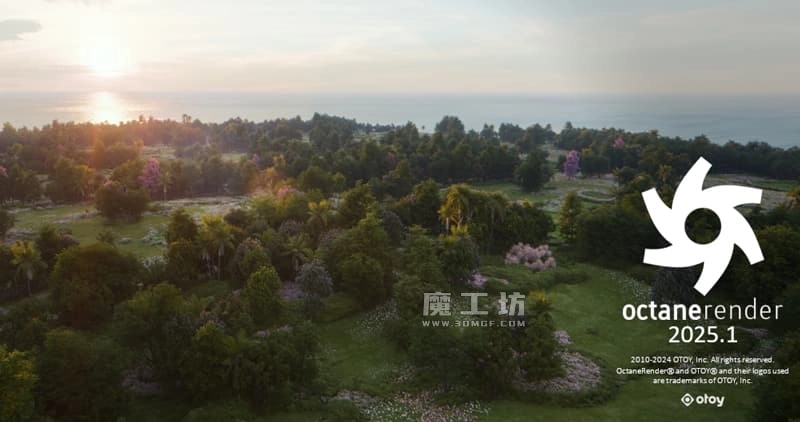 C4D渲染器-OC 2025 包含2025的所有小版本号(正版安装包非和谐,未订阅oc无法使用)英文原版+中文汉化版